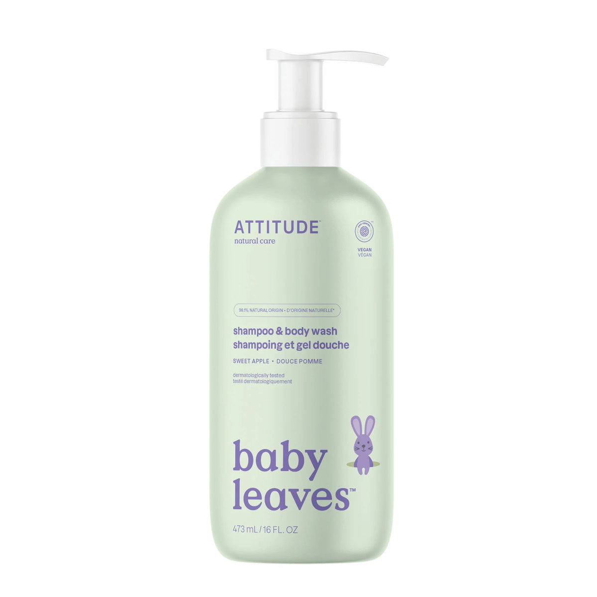 2-in-1 Baby Shampoo & Body Wash Sweet Apple-16 FL. OZ.