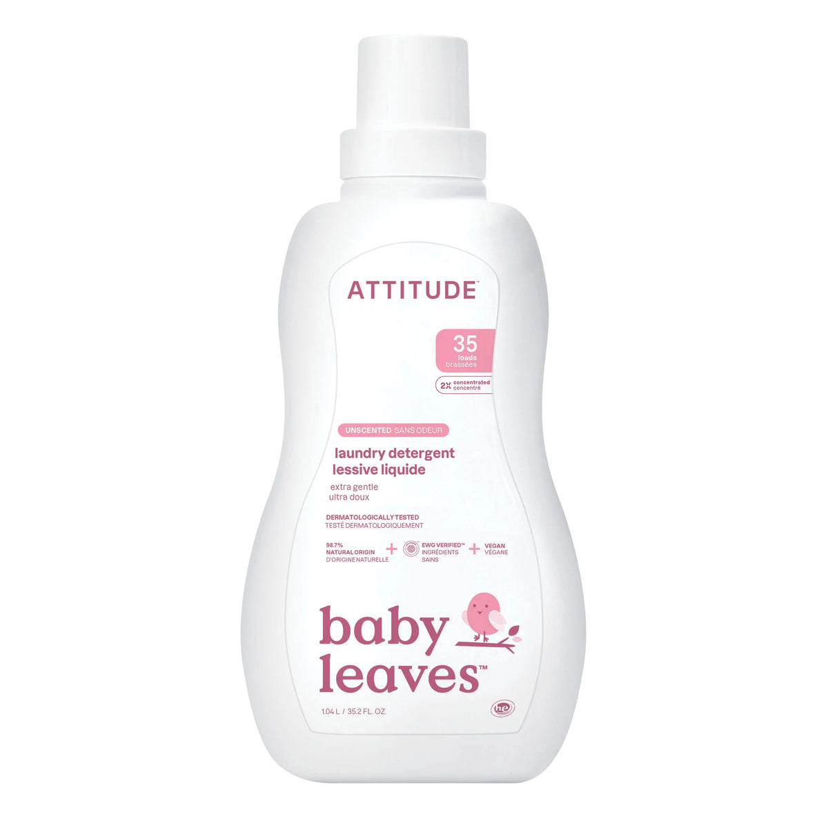 Baby Laundry Detergent Unscented-35.2 FL. OZ. - 35 loads