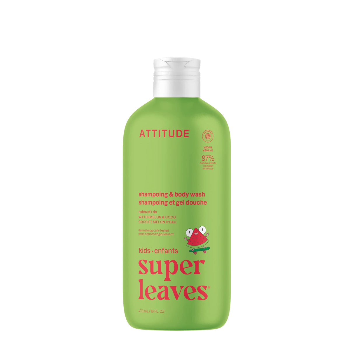2-in-1 Kids Shampoo & Body Wash Watermelon & Coco-16 FL. OZ.