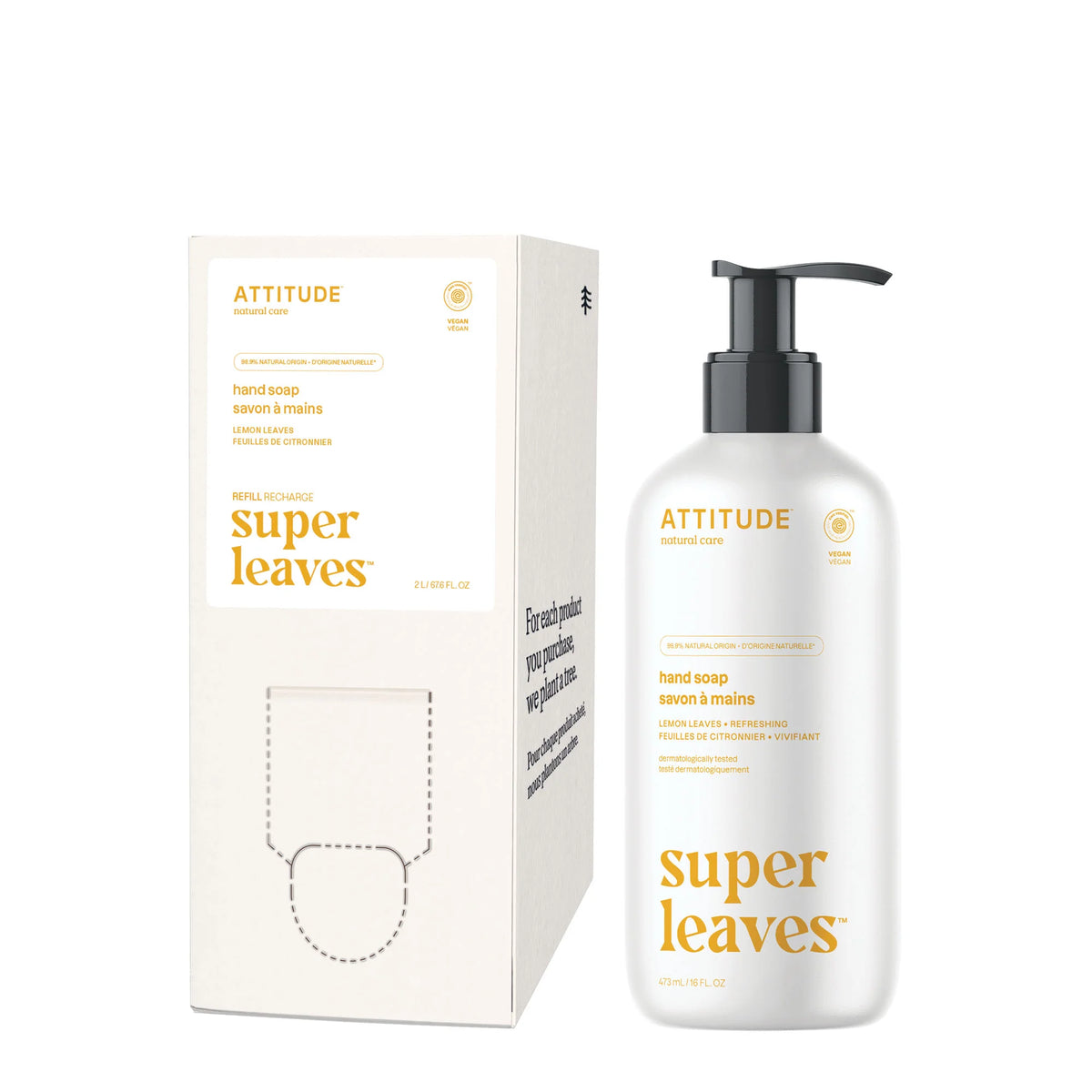 Hand Soap & Refill Duo Lemon Leaves-Bundle