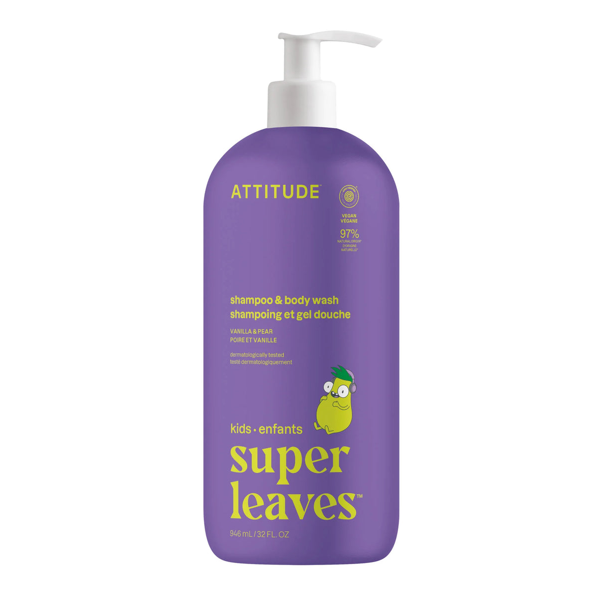 2-in-1 Kids Shampoo & Body Wash Vanilla & Pear-32 FL. OZ.